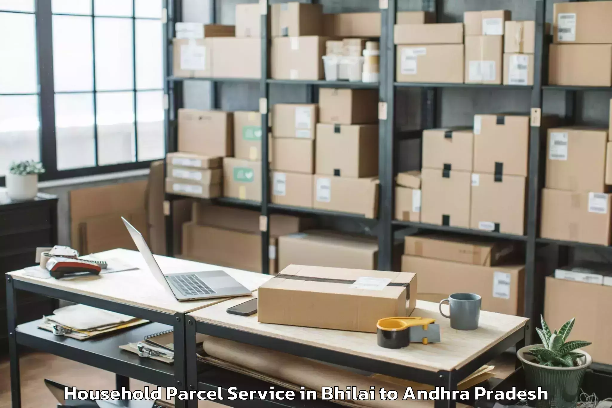 Hassle-Free Bhilai to Kanchikacherla Household Parcel